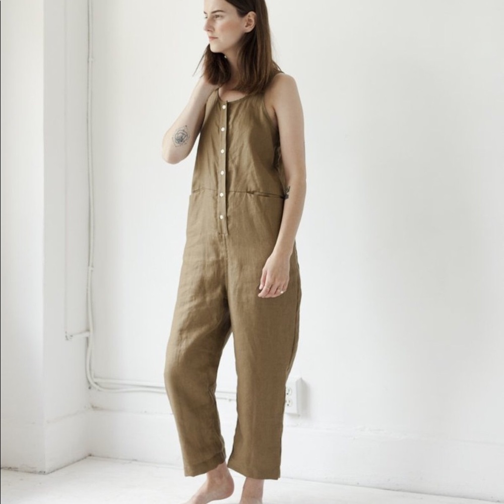 Beaton Linen Pocket Jumpsuit